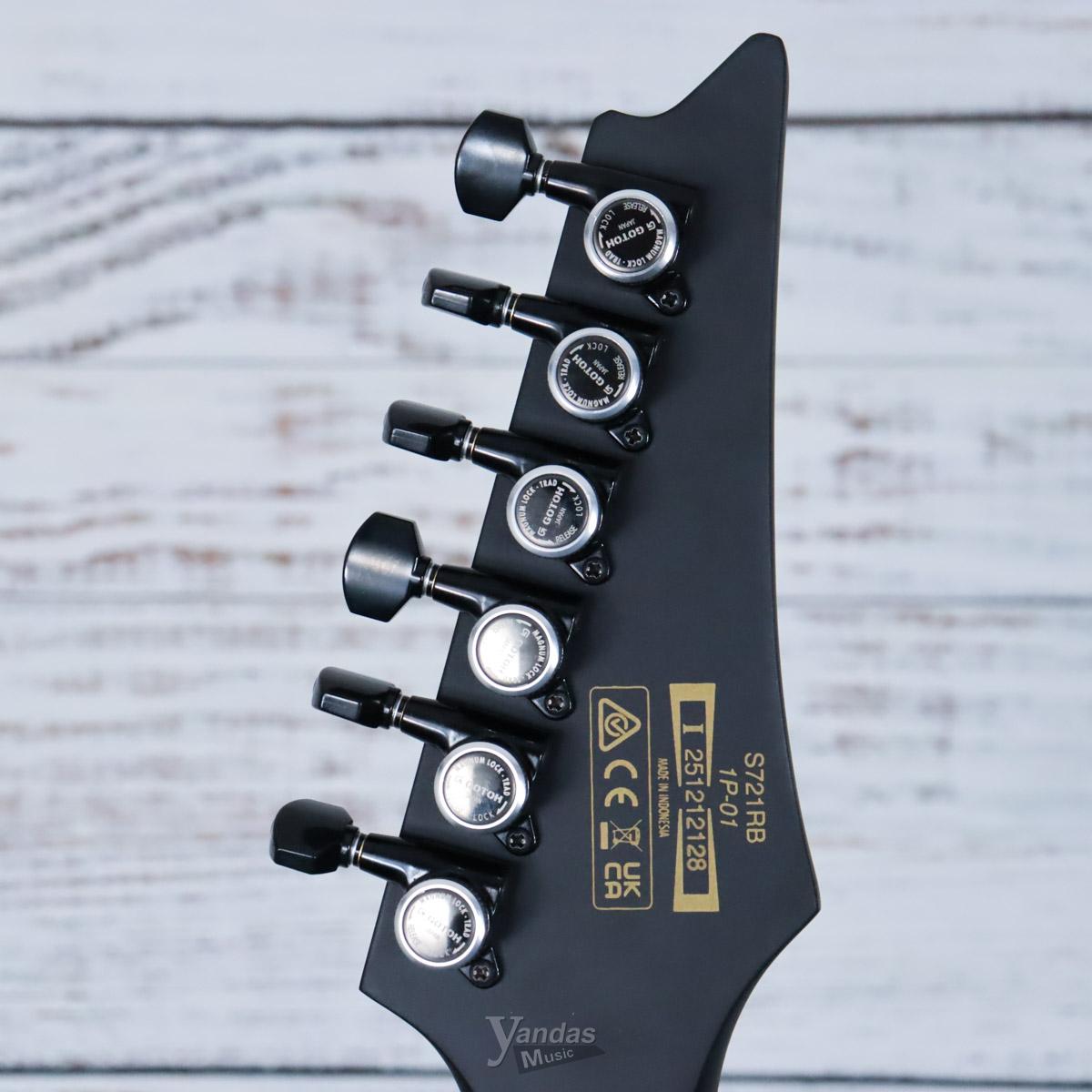 Ibanez S721RB S Iron Label Electric Guitar | Black Flat