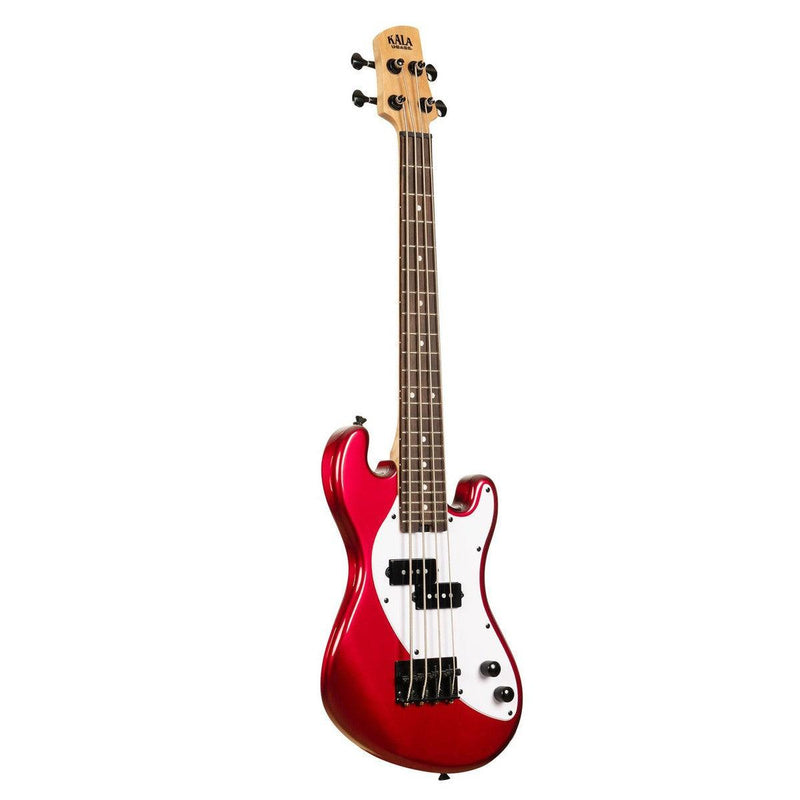 Kala Solid Body 4-String U Bass | Candy Apple Red