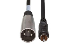 Hosa XRM-110 Unbalanced Interconnect | RCA to XLR3M | 10ft