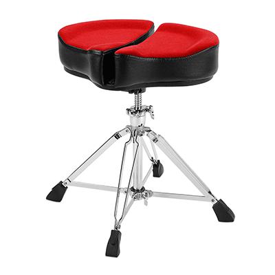 Ahead Spinal-G Drum Throne with 4 Legs | Red Top with Black Sides