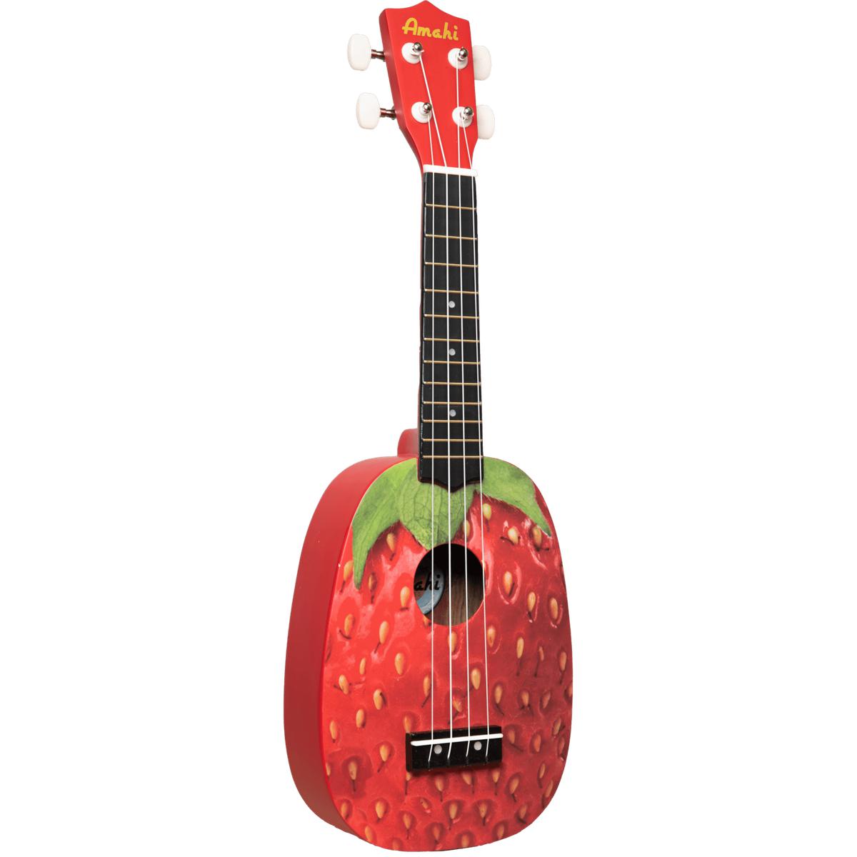 Amahi Strawberry Soprano Ukulele DDUK18