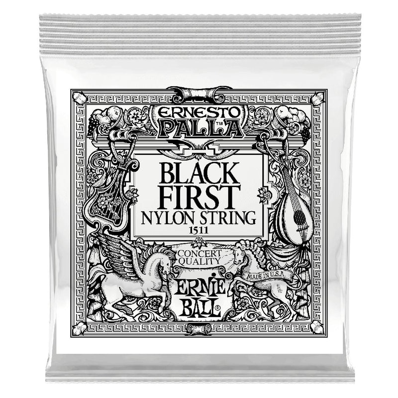Black 1st Ernesto Palla Nylon Classical Guitar Strings 6 Pack