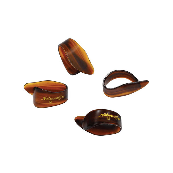 D'Addario National Celluloid Thumb Picks, Medium Tortoiseshell - 4-Pack