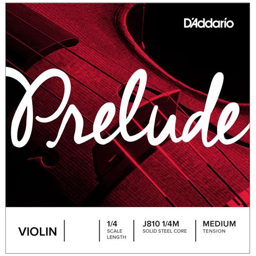 D'Addario Prelude Violin Single E String, 1/4 Scale, Medium Tension