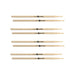 D'Addario ProMark Classic Attack 5A Shira Kashi Oak Drumstick, Oval Wood Tip, 4-Pack