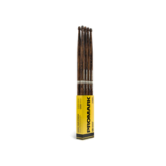 D'Addario ProMark Rebound 5B FireGrain Hickory Drumstick, Acorn Wood Tip, 4-Pack