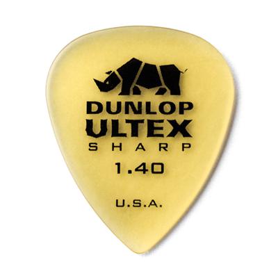 Dunlop 433P1.40 Ultex Sharp Picks, 1.40mm, 6 Pack
