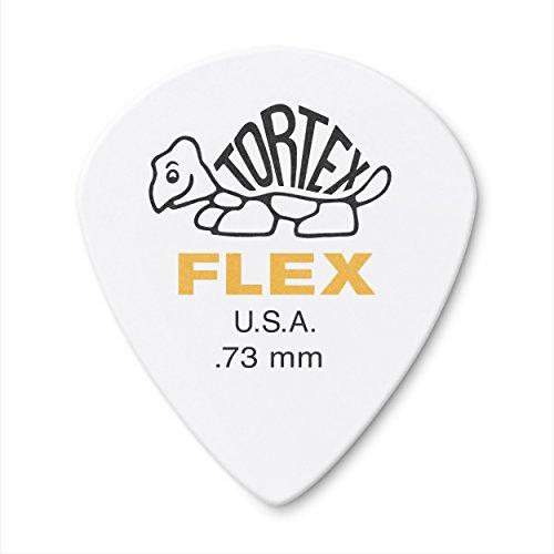 Dunlop Tortex Flex Jazz III 73mm, White Guitar Picks 468P.73 - 12PK