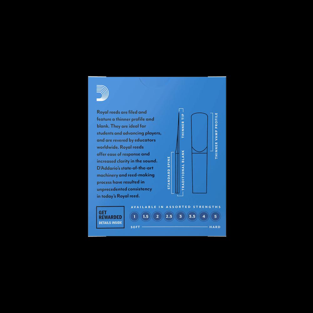 D'Addario Royal Bb Clarinet Reeds | 2.0 | 10 Pack