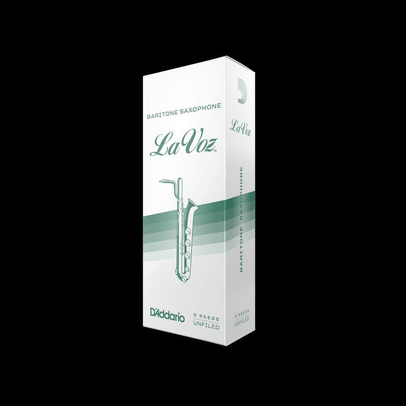 D'Addario La Voz Baritone Saxophone Reeds | Medium Hard | 5 Pack