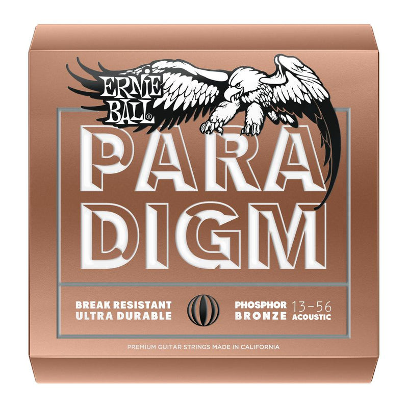 Ernie Ball Paradigm Phosphor Bronze Acoustic Guitar Strings 13-56 Medium