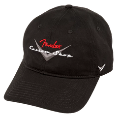 Fender Custom Shop Baseball Hat, Black, One Size Fits Most