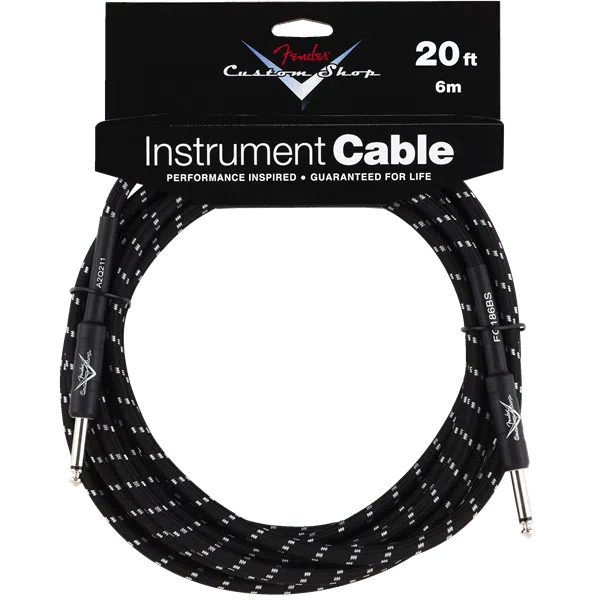 Fender Custom Shop Cables, Straight to Straight, Black