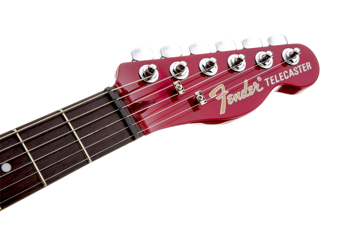 Fender Jim Adkins JA-90 Telecaster Thinline, Crimson Transparent Red