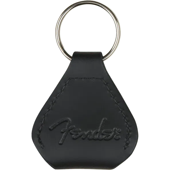 Fender Leather Pick Holder Keychain, Black