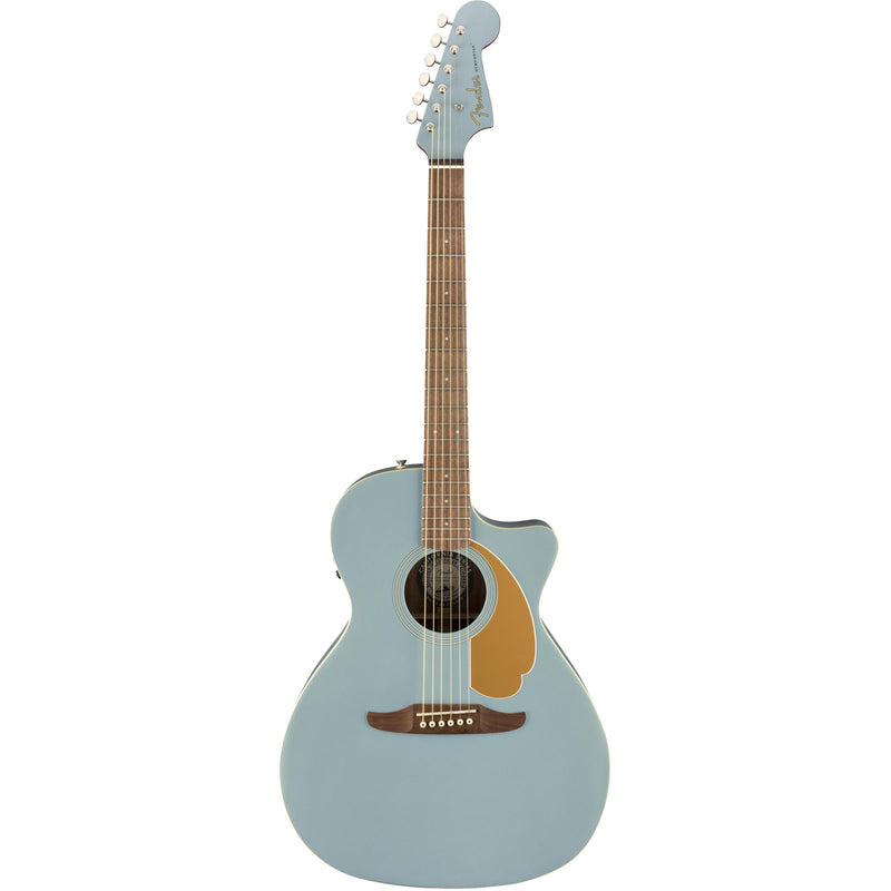 Fender Newporter Player Acoustic Electric Guitar | Ice Blue Satin