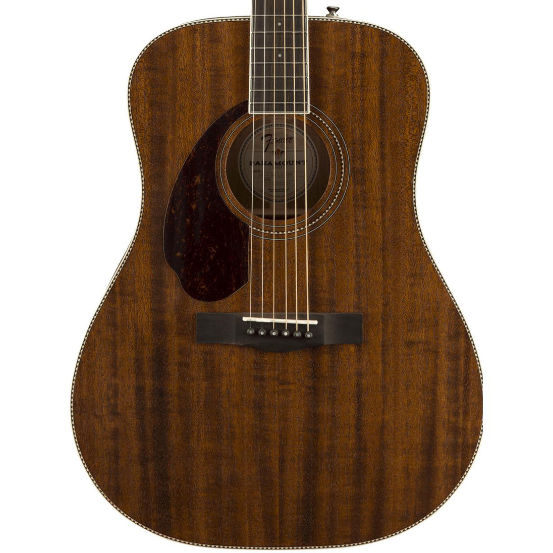 Fender Paramount Series Left Handed Dreadnought Acoustic Guitar | Solid Mahogany