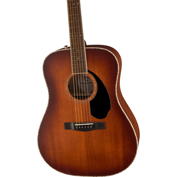 Fender PD-220E Paramount Acoustic Guitar | Aged Cognac Burst