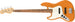 Fender Player Jazz Bass, Left-Handed, Capri Orange