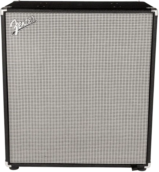 Fender Rumble 410 Amp Cabinet, Black/Silver