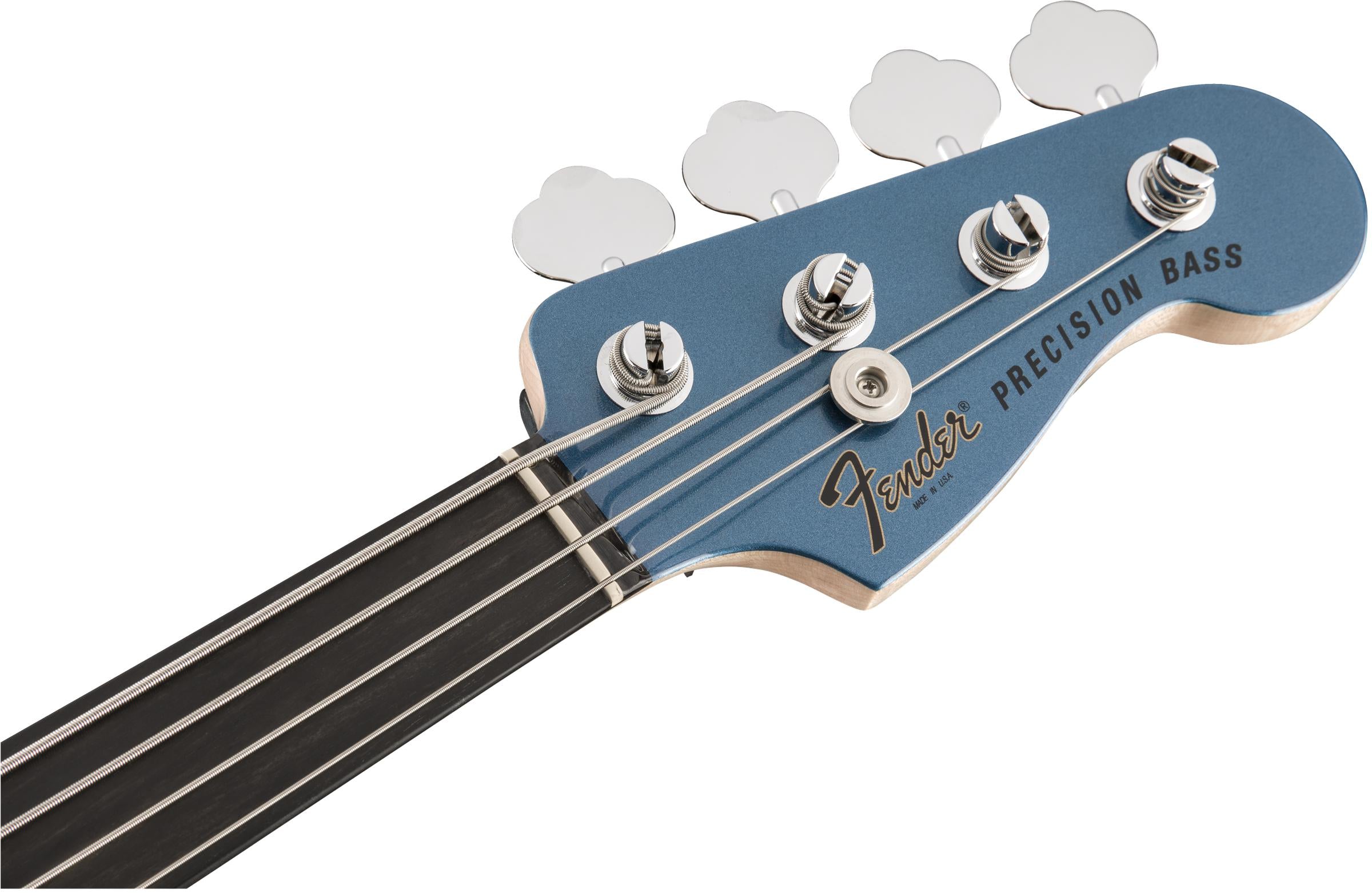Fender Tony Franklin Fretless Precision Bass, Lake Placid Blue