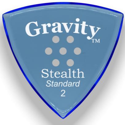Gravity Stealth Standard Guitar Pick Multi-Hole Grip | 2.0mm