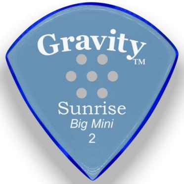 Gravity Sunrise Big Mini Guitar Pick | Multi-Hole Grip | 2.0mm