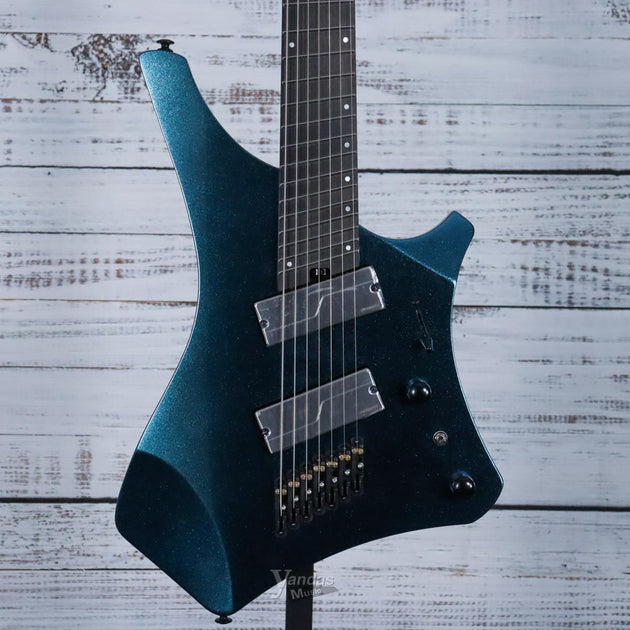 Ibanez A527 Alpha 7 string multiscale guitar Nebula Shift front view