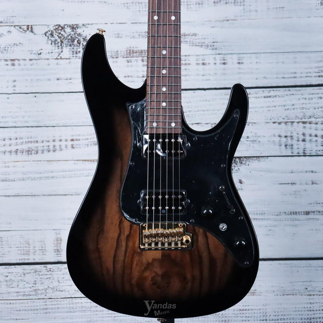 Ibanez AZ41P1EW AZ Premium electric guitar Natural Gray Burst front view