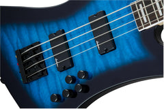 Jackson JS Series Kelly Bird Bass, Transparent Blue Burst