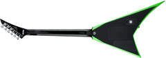 Jackson X Series RRX24, Black With Neon Green Bevels