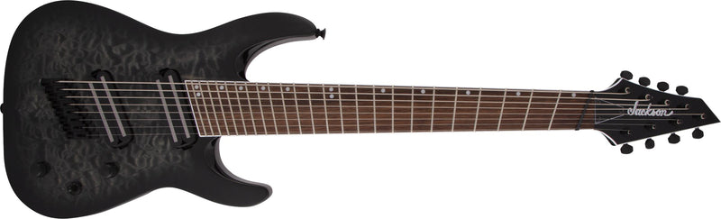 Jackson X Series Soloist Arch Top SlatX8Q, Transparent Black Burst