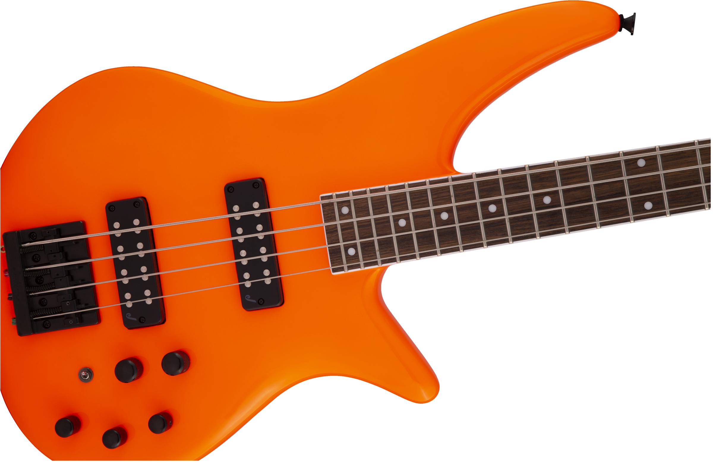 Jackson X Series Spectra Bass, Neon Orange