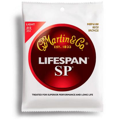 Martin SP Lifespan 80/20 Acoustic Guitar Strings | Light