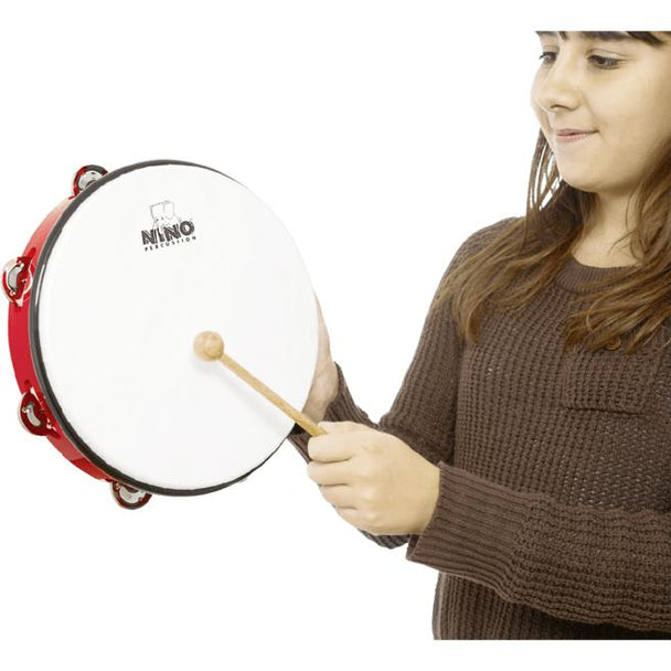 Nino Percussion Kids ABS Tambourine | Red