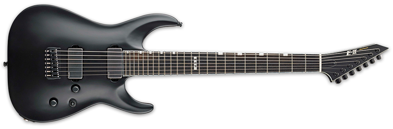 ESP E-II Horizon NT-7B Hipshot Guitar | Black Satin