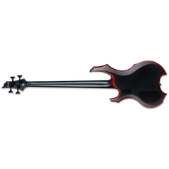 ESP LTD FL-4 Bass Guitar | Black Red Burst Satin