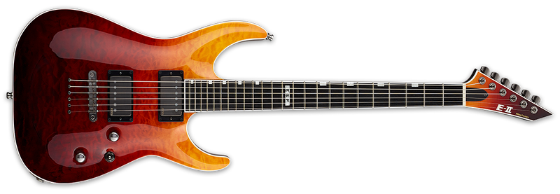 ESP E-II Horizon NT-II Guitar | Tiger Eye Amber Fade