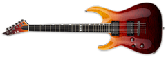 ESP E-II Horizon NT-II Left Hand Guitar | Tiger Eye Amber Fade