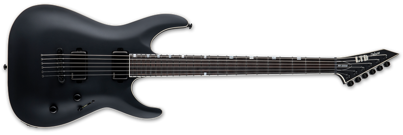 ESP LTD MH-1000 Baritone Guitar | Black Satin