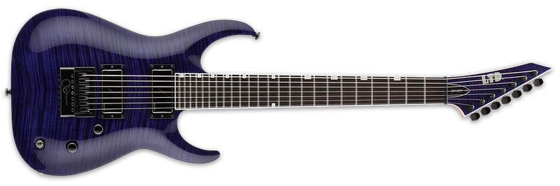 ESP LTD SH-7 Evertune Signature Guitar | See Thru Purple