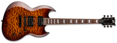 ESP LTD Viper 256 Electric Guitar | Dark Brown Sunburst