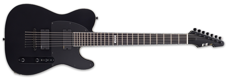 ESP E-II T-B7 Baritone Guitar | Black Satin