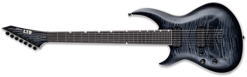 ESP LTD H3-1007 Baritone Left Hand Guitar | See Thru Black Sunburst