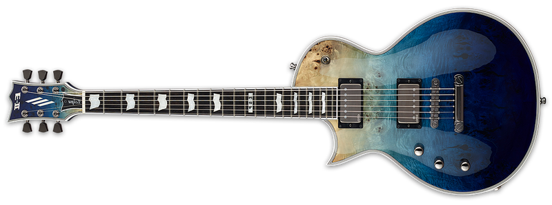 ESP E-II Eclipse Left Hand Guitar | Blue Natural Fade