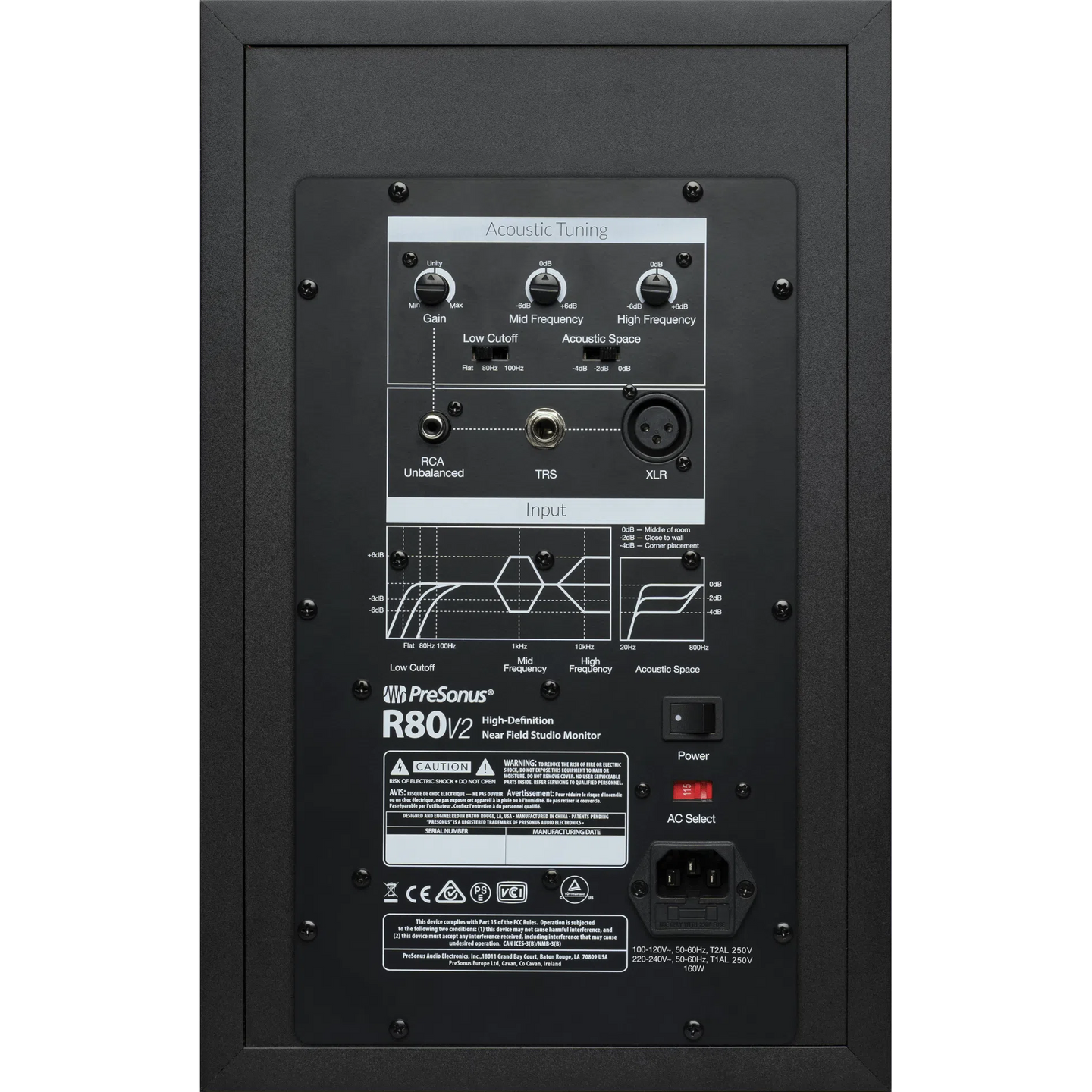 PreSonus® R80 V2 Studio Monitor Black