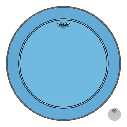 Remo Powerstroke P3 Colortone Blue Bass Drumhead | 22"