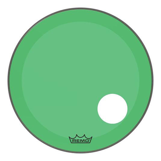 Remo Powerstroke P3 Colortone Green Bass Drumhead W/Hole | 22