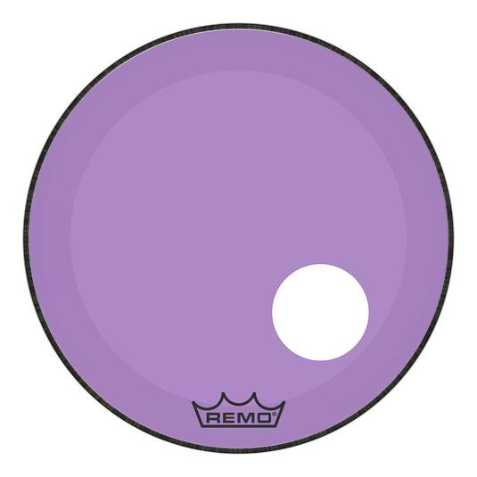 Remo Powerstroke P3 Colortone Purple Bass Drumhead W/ Hole | 22
