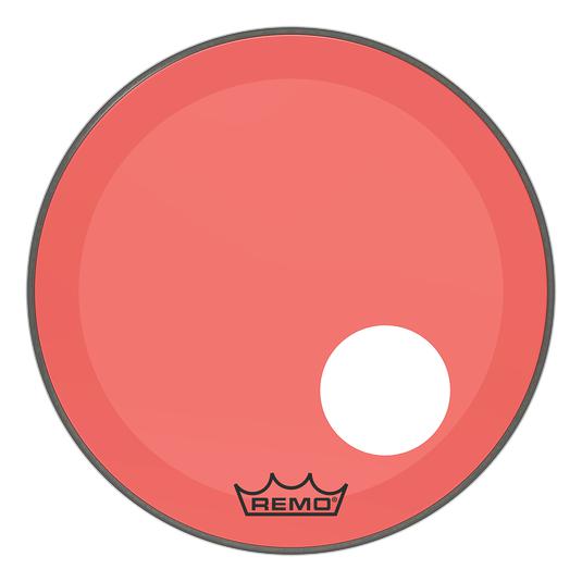 Remo Powerstroke P3 Colortone Red Bass Drumhead W/ Hole | 20